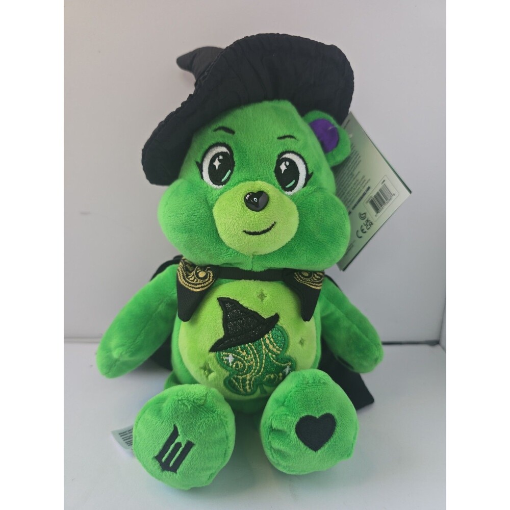 New Wicked x Care Bears Plush Fun Size Good Luck Bear Elphaba 2025 9" NWT Sealed